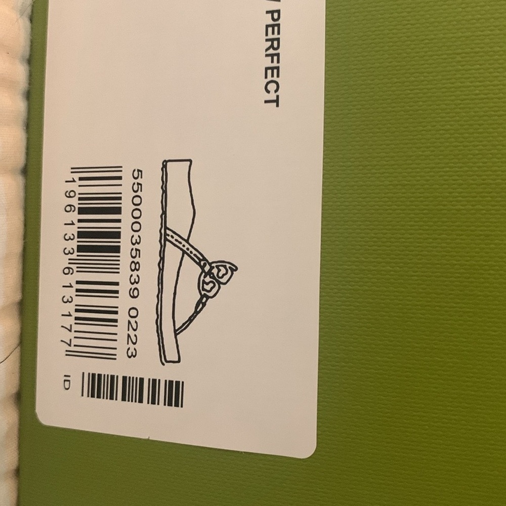 Tory Burch Silver and White Sandals